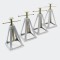 4 Aluminium kriksteunen voor aanhanger caravan ...
