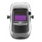 Lashelm met carbon print met vizier van 93 x 42mm