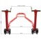 Motorfiets paddock stand achteras