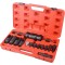Diesel injector trekker set met 6 aansluitingen en 4 injector doppen