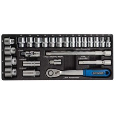 1/2" Doppenset Deltach, 25dlg, M-module