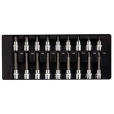 1/2" Doppenset torx, kort+lang, 18dlg, M-module
