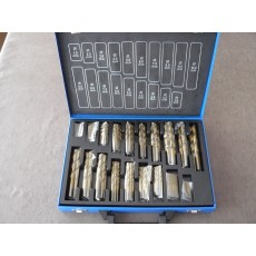 Titanium gecoate HSS borenset 140 stuks