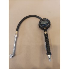 Digitale banden blaas toestel met manometer 32 cm met dubbele kop luchtkoppeling