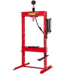 12 ton werkplaatspers met manometer en hand en voetbediening