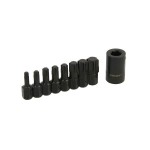 9 delige set Impact Torx ster bits met 1/2 " bithouder 